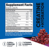 Nutricost Creatine Monohydrate ingredients label close-up