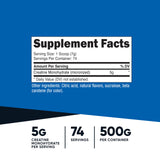 Nutricost Creatine Monohydrate Mandarin Orange 500g side view