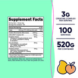 Nutricost Creatine Monohydrate Powder 520g side view with scoop