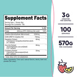 Nutricost Creatine Monohydrate Powder 649g side view