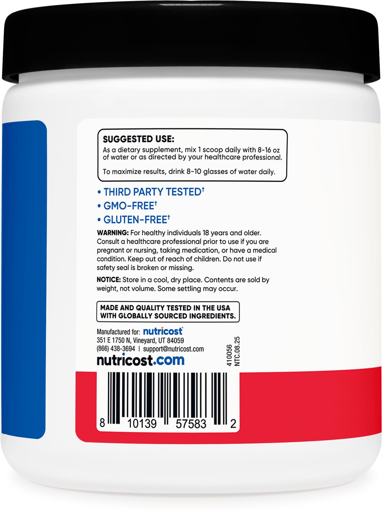 Nutricost Creatine Monohydrate powder close-up
