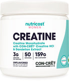 Nutricost Creatine Monohydrate Powder front view with packaging