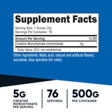 Nutricost Creatine Monohydrate scoop next to the container