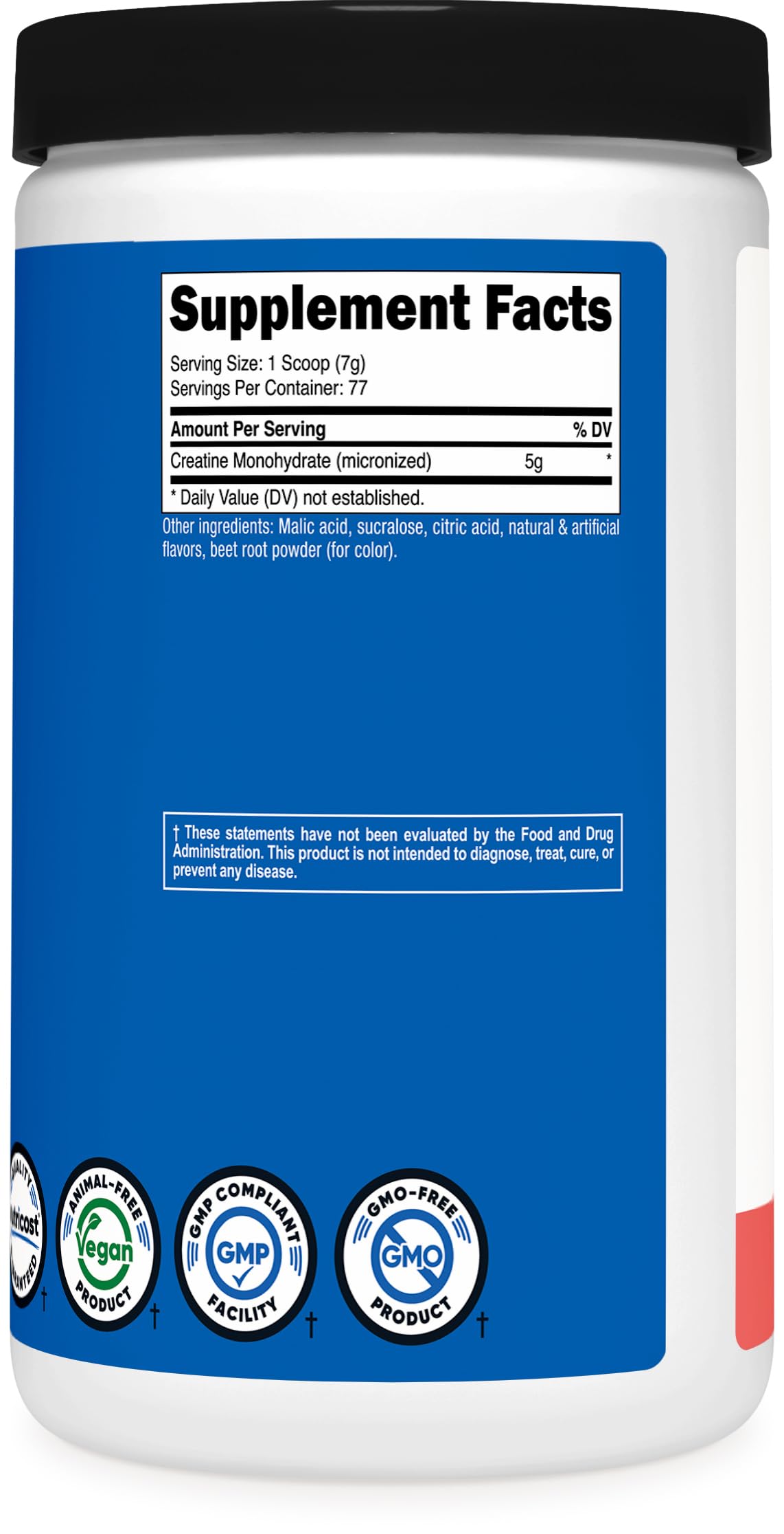 Nutricost Creatine Monohydrate Watermelon 500g packaging details