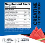 Nutricost Creatine Monohydrate watermelon powder in a scoop