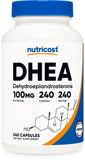 Nutricost DHEA Capsules 100mg bottle front view
