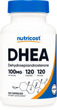 Nutricost DHEA Capsules 100mg front view of bottle