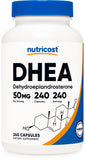 Nutricost DHEA Capsules 50mg bottle front view