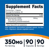Nutricost Dihydromyricetin capsules side view