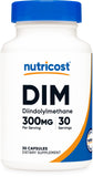 Nutricost DIM 300MG 30 Capsules front view with packaging