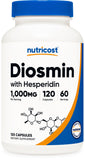 Nutricost Diosmin with Hesperidin 1000mg 120 Capsules front view