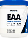 Nutricost EAA Powder 30 servings unflavoured front view