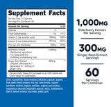 Nutricost Elderberry Extract 1000mg 180 Capsules side view