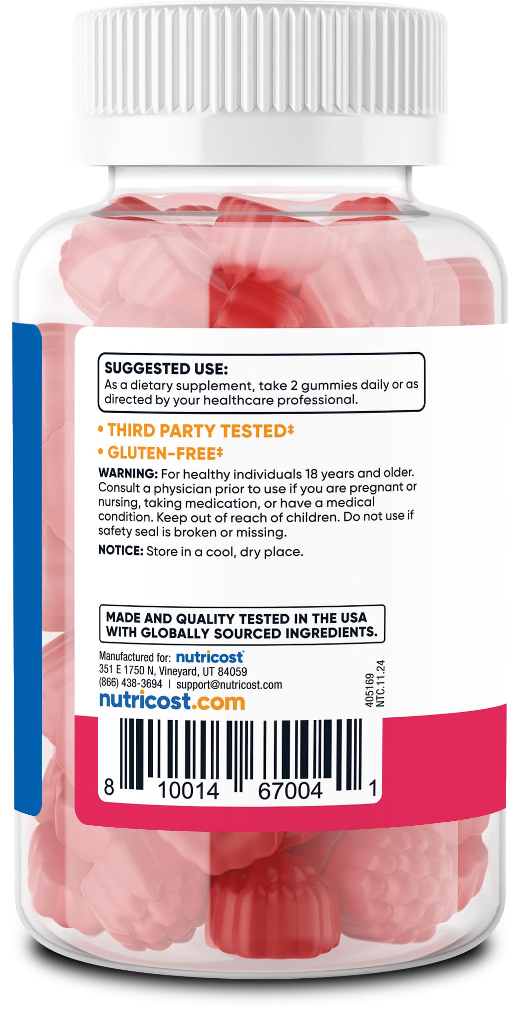 Nutricost Elderberry Gummies showing gummies in hand