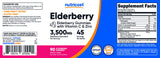 Nutricost Elderberry Gummies with fresh elderberries and Vitamin C
