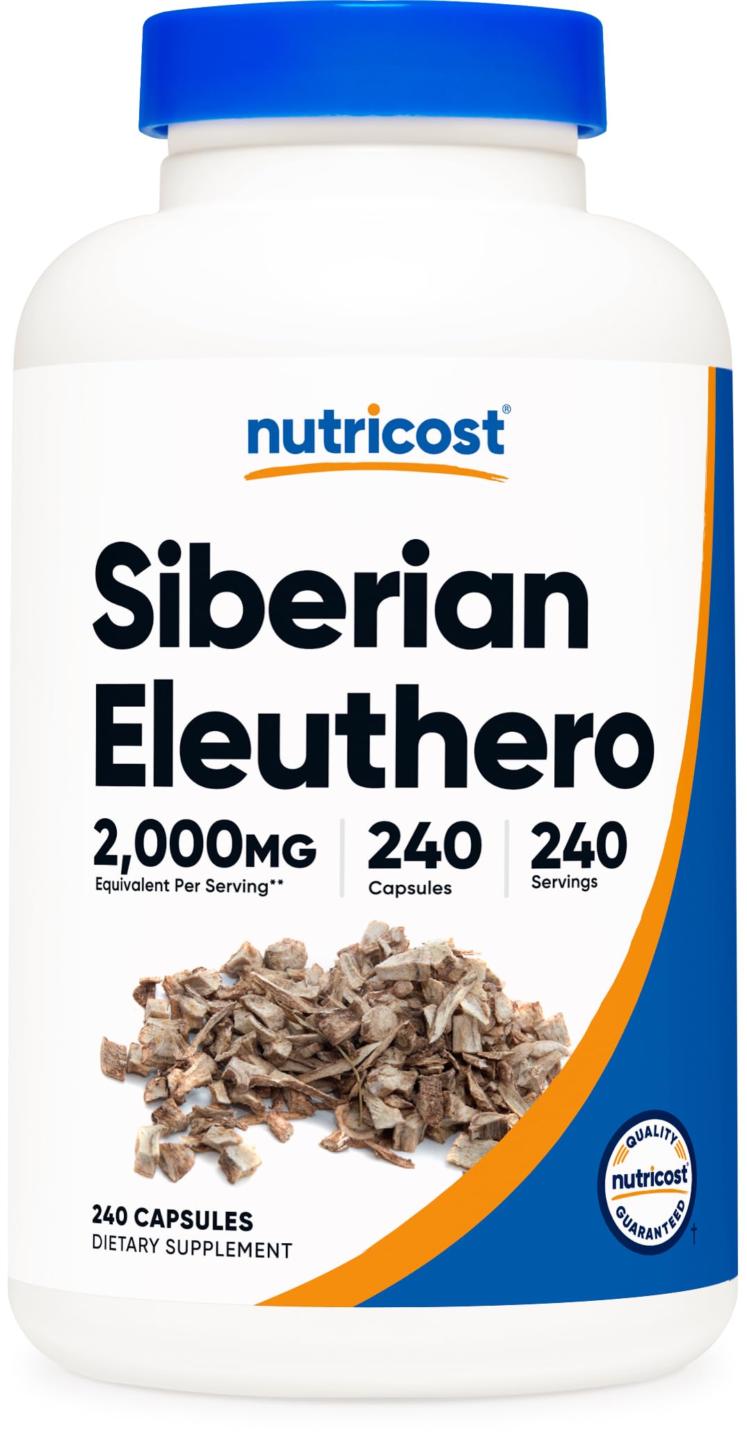Nutricost Eleuthero 500mg bottle front view