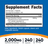 Nutricost Eleuthero supplement capsule close-up