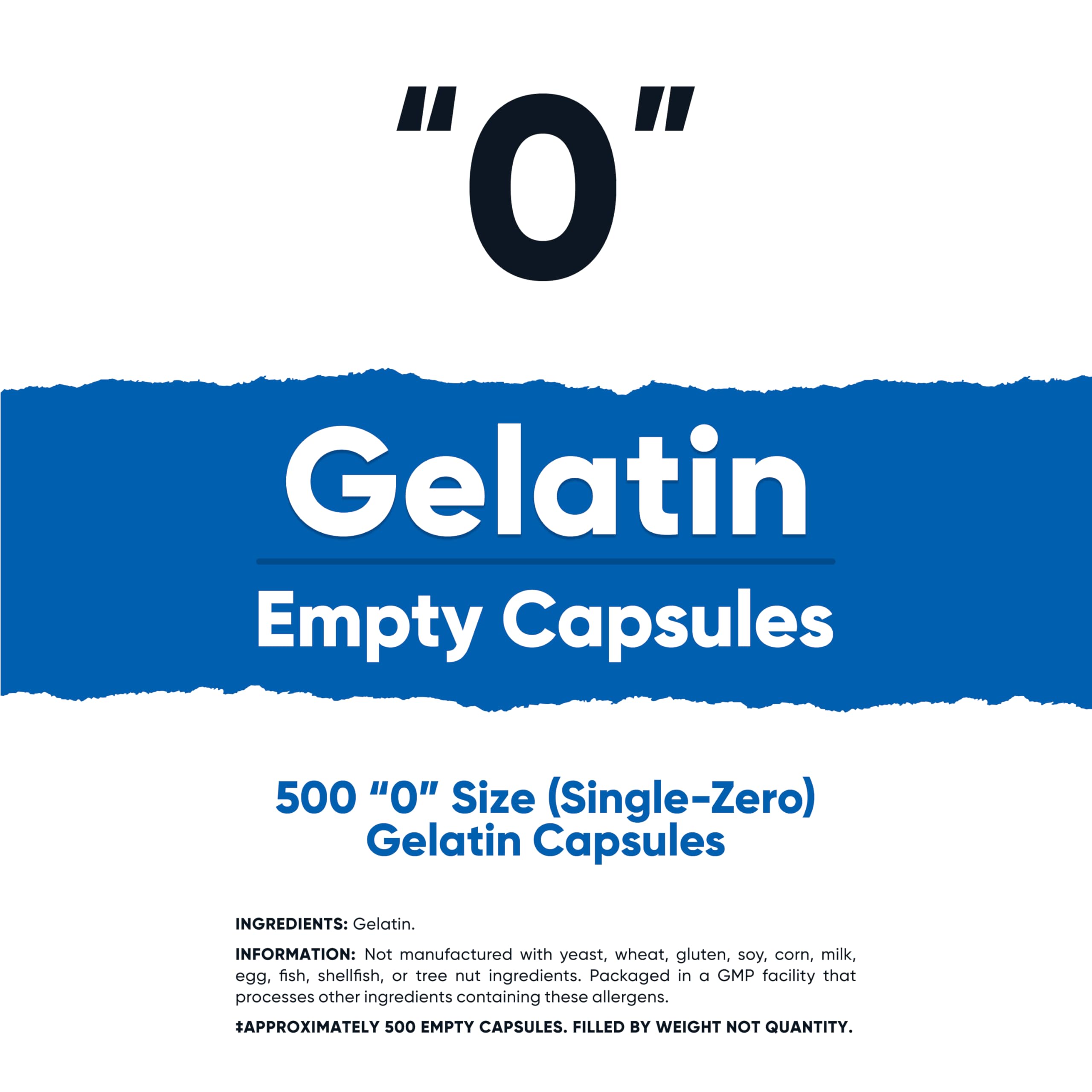 Nutricost Empty Gelatin Capsules packaging