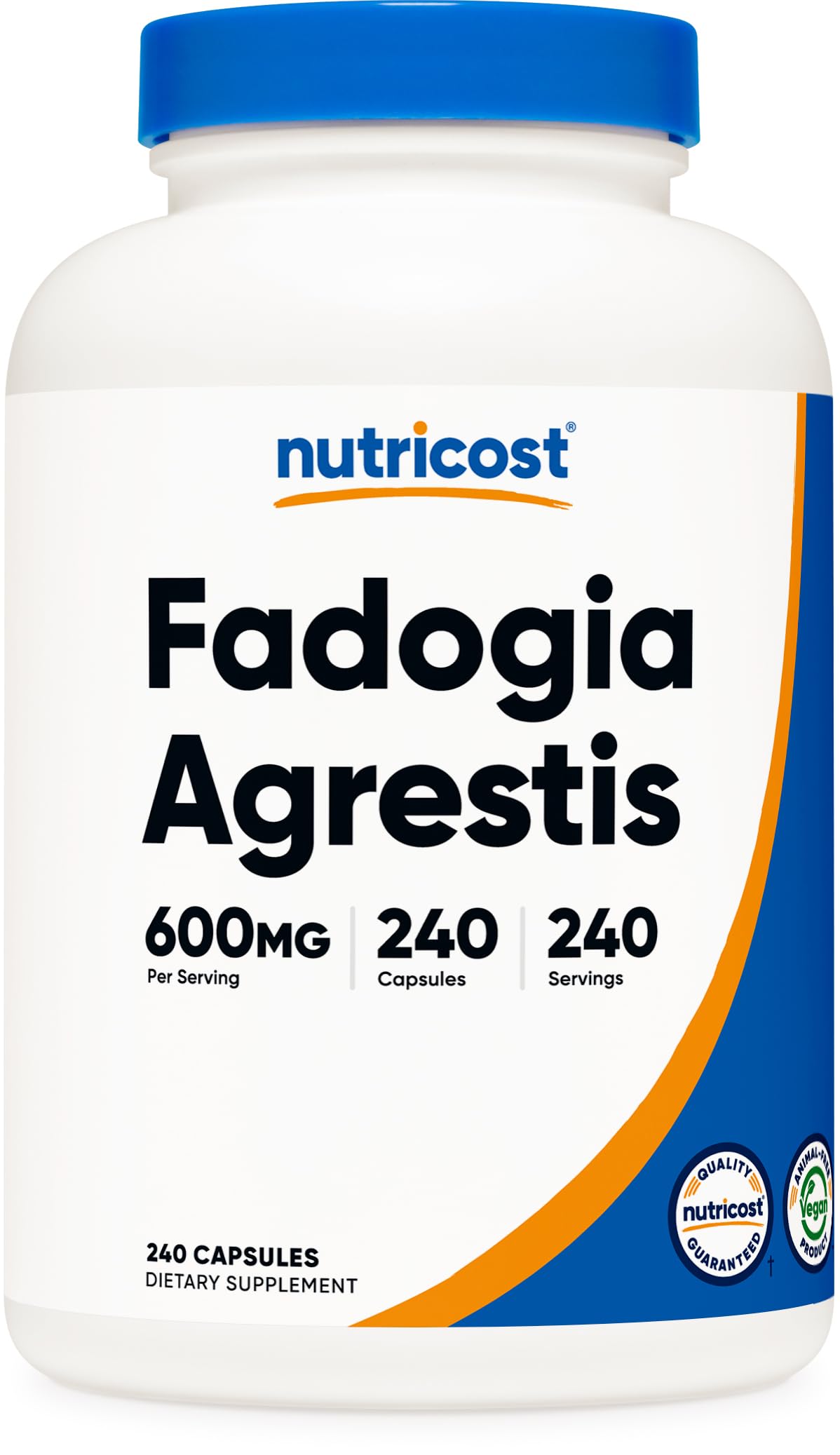 Nutricost Fadogia Agrestis 240 Capsules front view