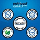 Nutricost GABA 750mg supplement packaging with ingredients listed