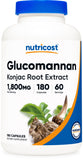 Nutricost Glucomannan Capsules bottle front view
