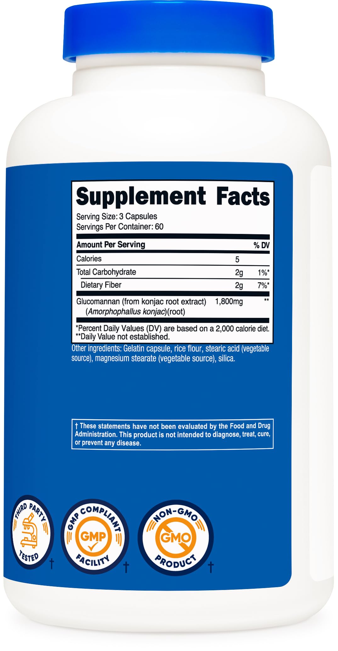 Nutricost Glucomannan Capsules in a lifestyle setting