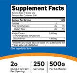 Nutricost Glucomannan Powder 500g side view