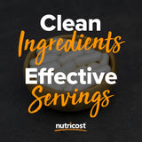 Nutricost Glucosamine Sulfate bottle with a measuring spoon