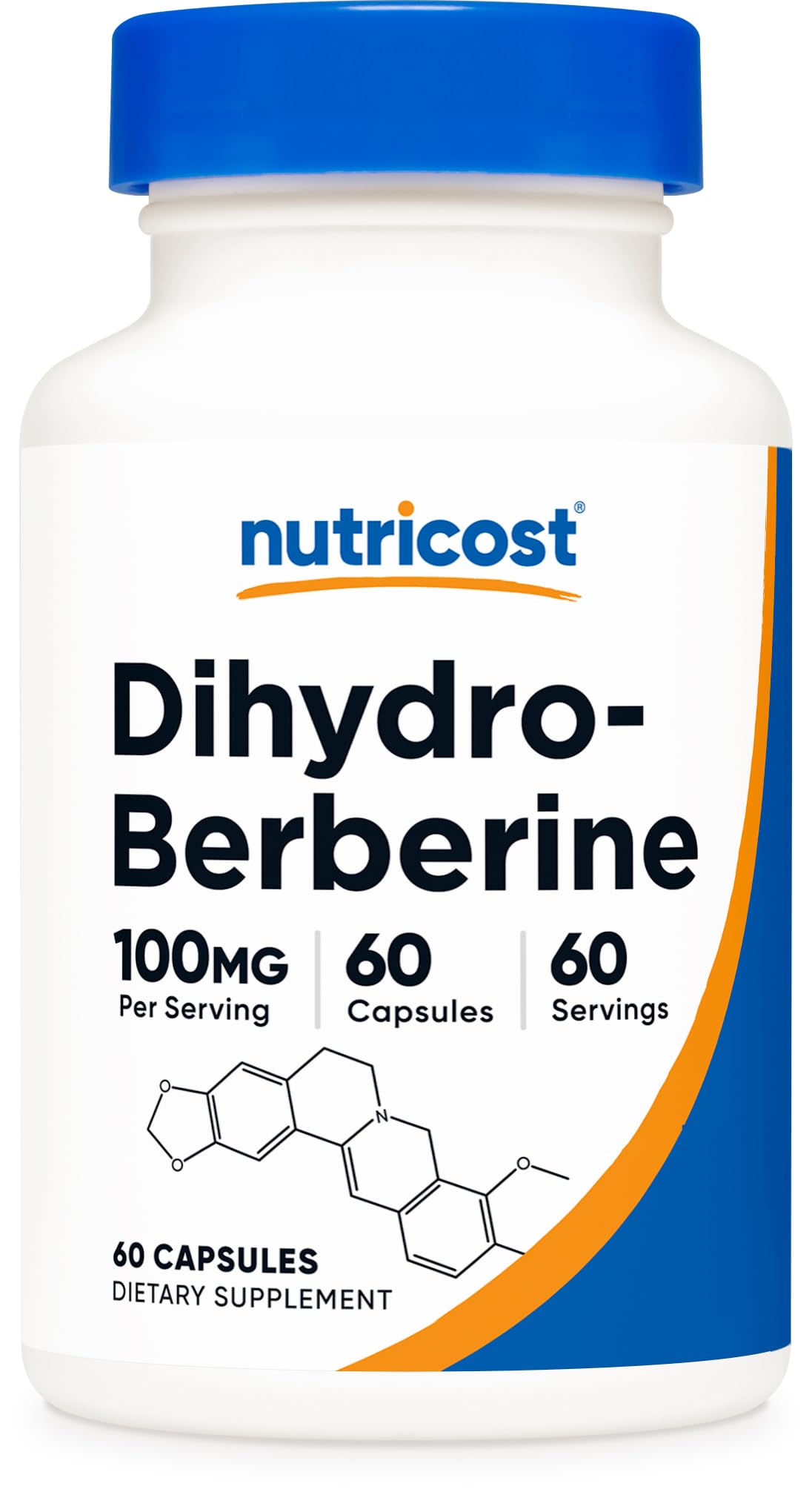 Nutricost GlucoVantage Dihydroberberine Capsules front view