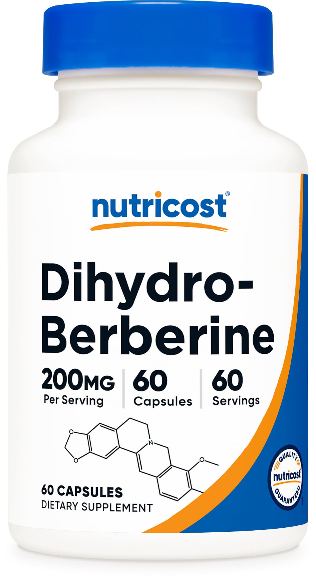 Nutricost GlucoVantage Dihydroberberine Capsules front view
