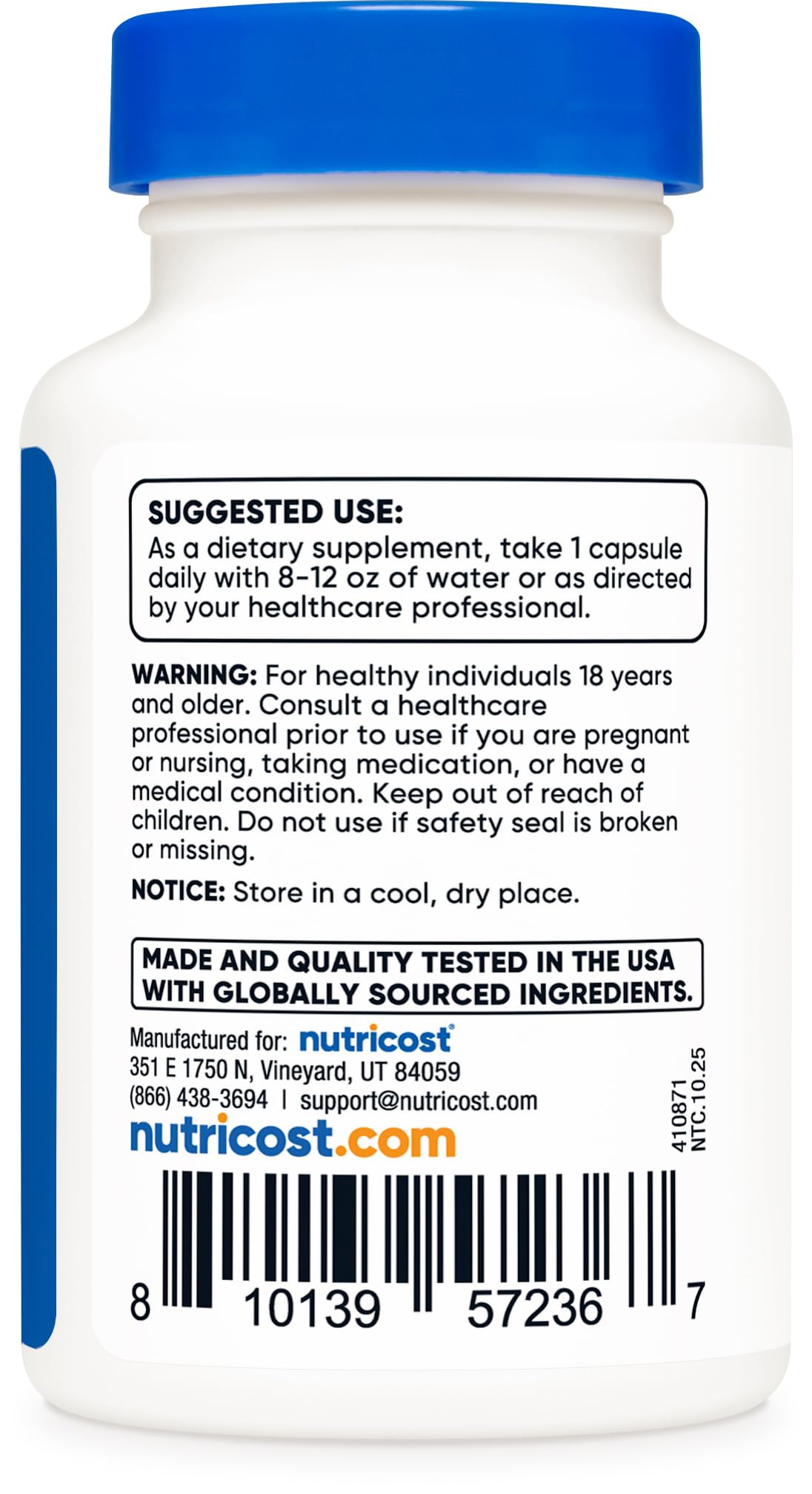 Nutricost GlucoVantage Dihydroberberine Capsules on a wooden surface