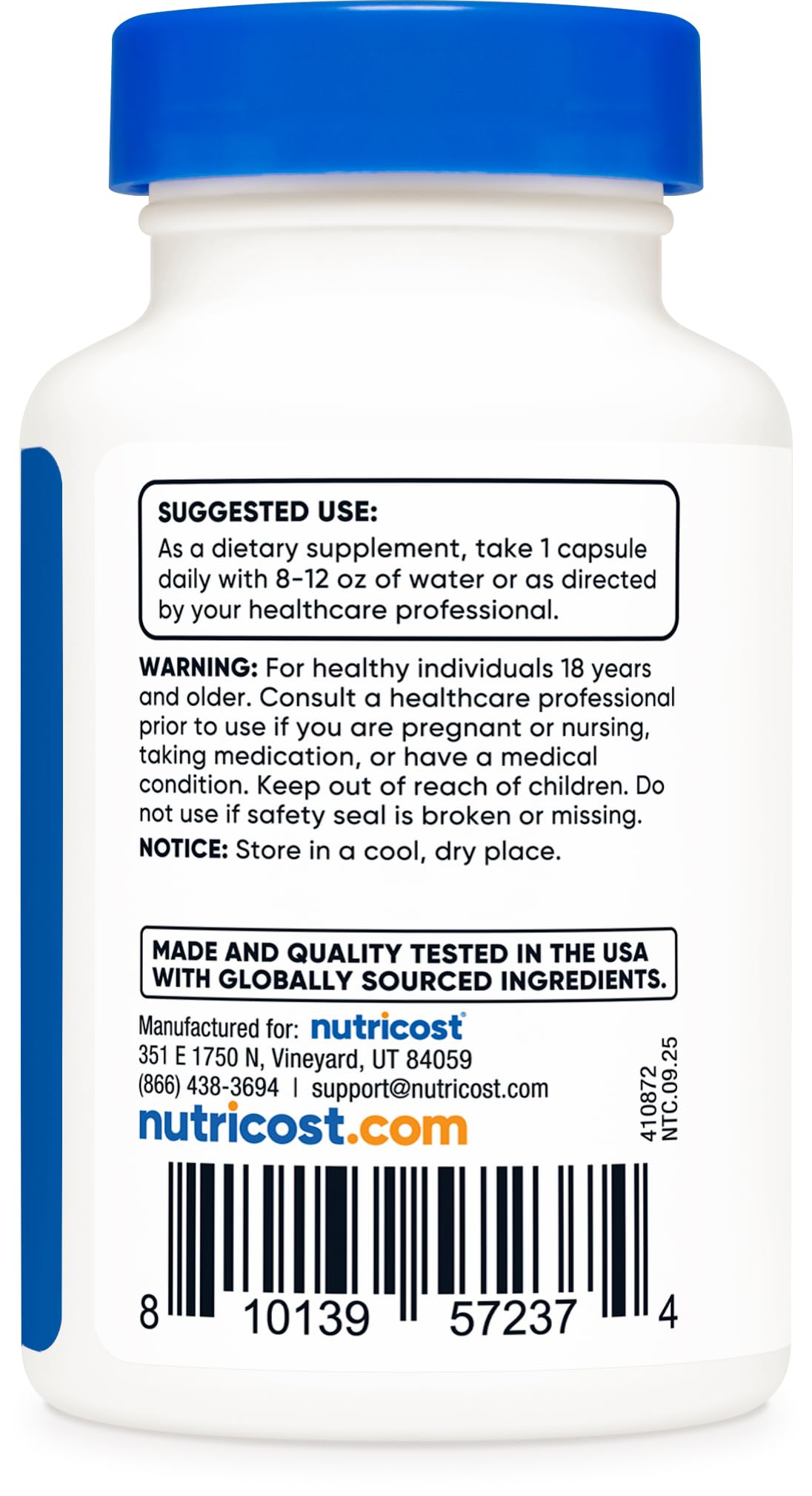 Nutricost GlucoVantage Dihydroberberine Capsules opened with capsules visible