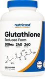 Nutricost Glutathione Capsules bottle front view