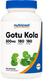 Nutricost Gotu Kola Capsules 180 count bottle front view