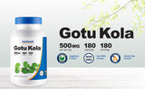 Nutricost Gotu Kola Capsules ingredients list on packaging
