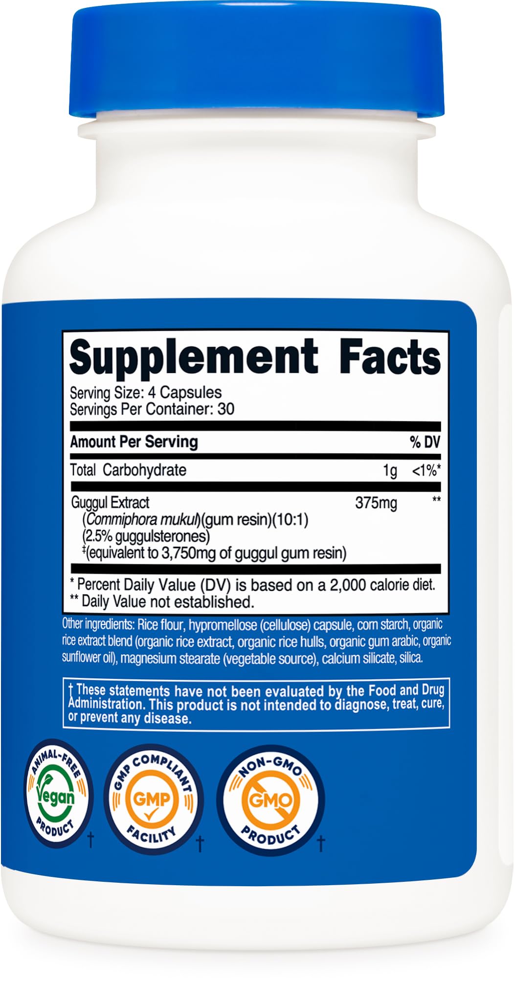 Nutricost Guggul Extract packaging details