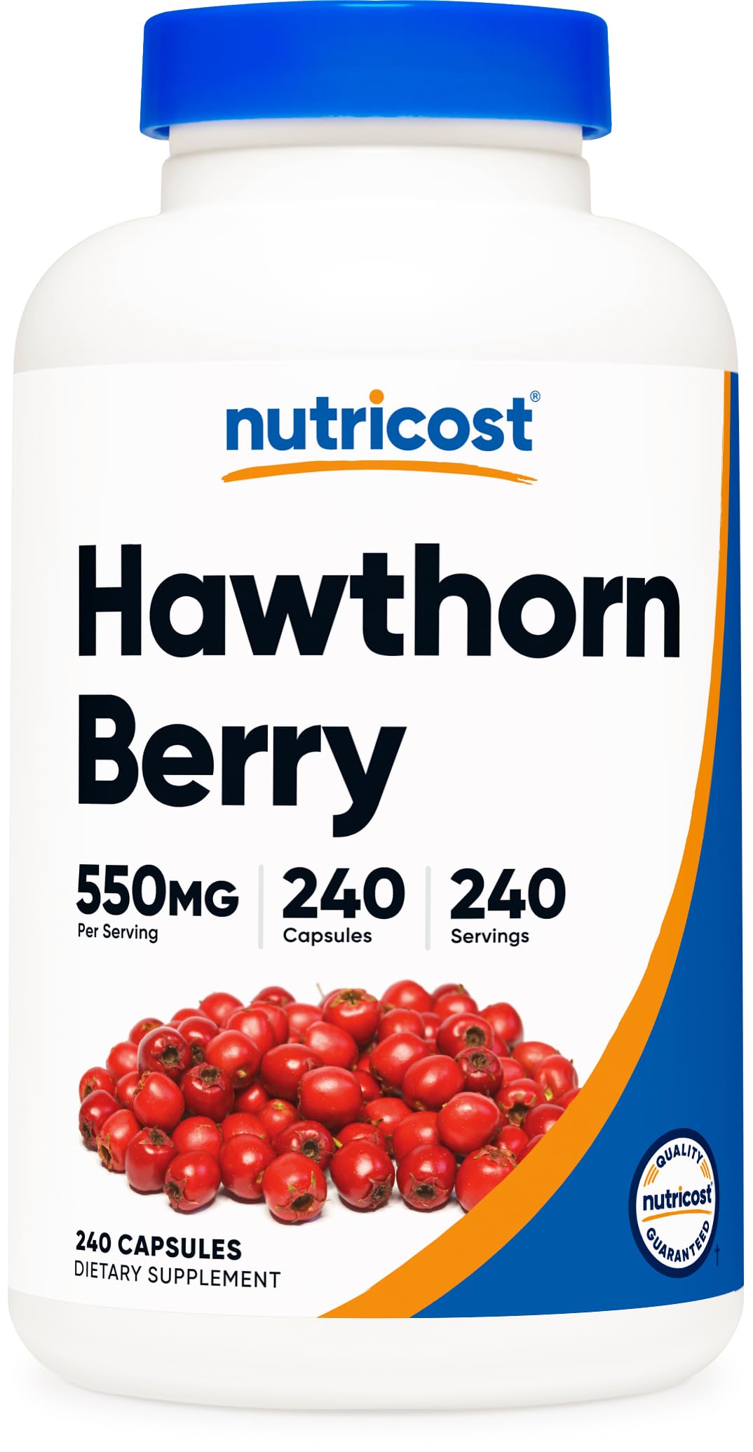 Nutricost Hawthorn Berry Supplement 550mg front view