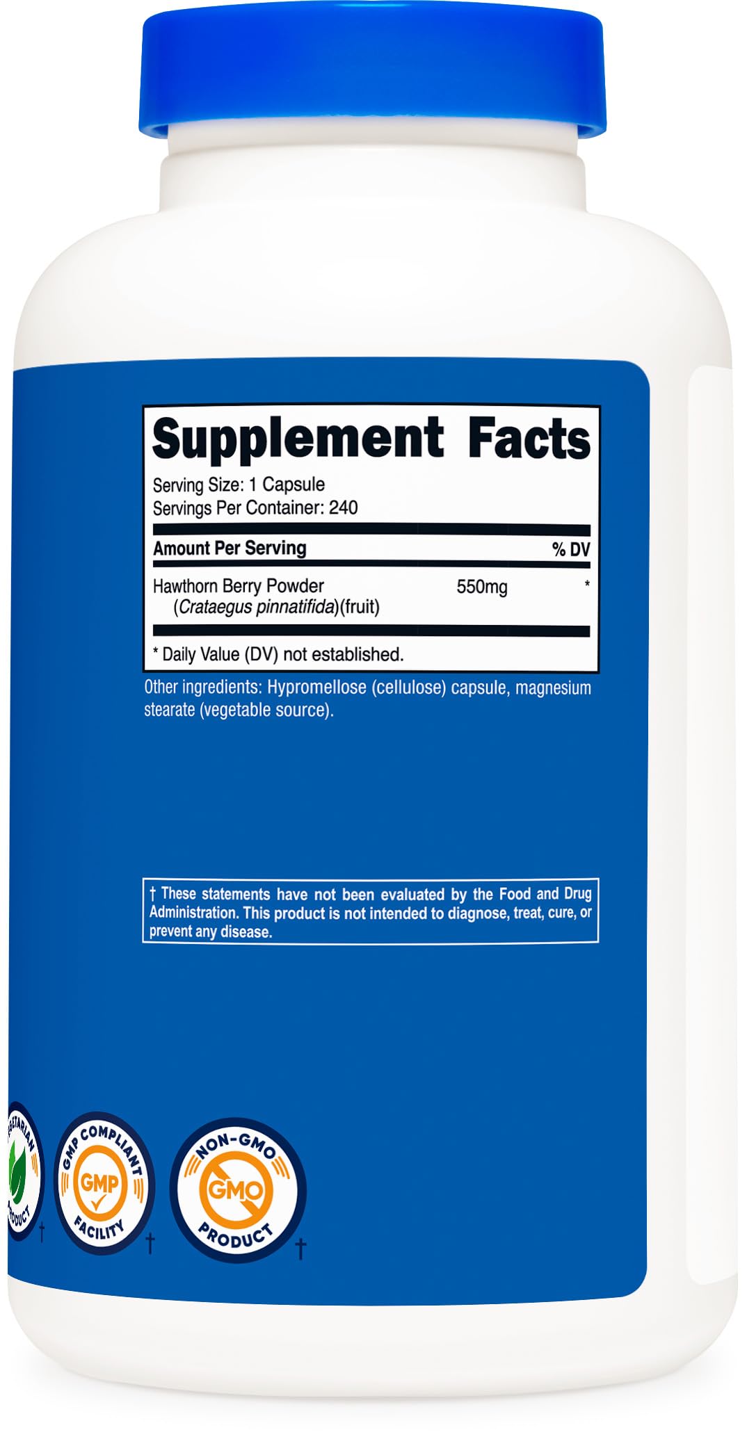Nutricost Hawthorn Berry Supplement packaging details