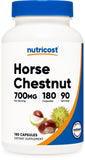 Nutricost Horse Chestnut Extract Capsules 700mg front view