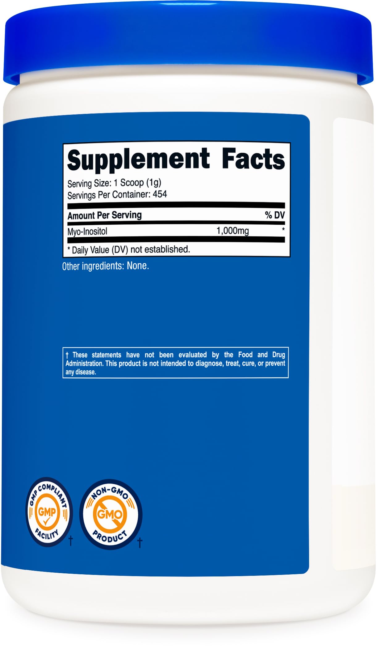 Nutricost Inositol Powder 454g on a kitchen counter