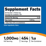 Nutricost Inositol Powder 454g side view with scoop