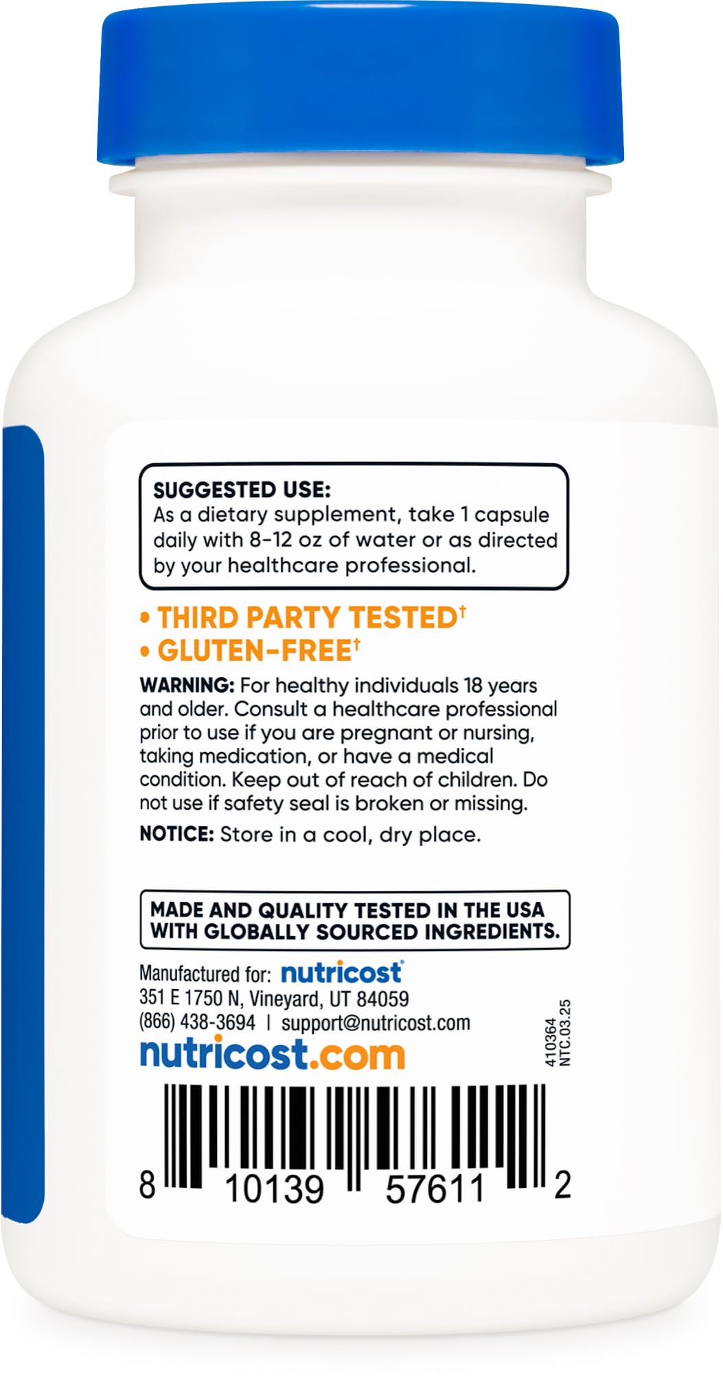 Nutricost Kale Extract Capsules 200mg capsules close-up