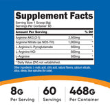 Nutricost L-Arginine Complex Powder 590g Fruit Punch flavour