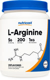 Nutricost L-Arginine Powder 1KG front view