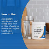 Nutricost L-Carnitine Tartrate Powder 250g lifestyle scene