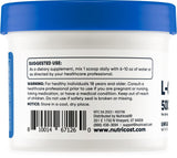 Nutricost L-Carnosine Powder back view with nutritional information