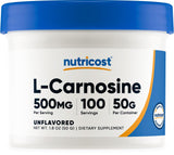 Nutricost L-Carnosine Powder front view with packaging