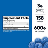 Nutricost L-Citrulline Malate 2:1 600g Blue Raspberry packaging