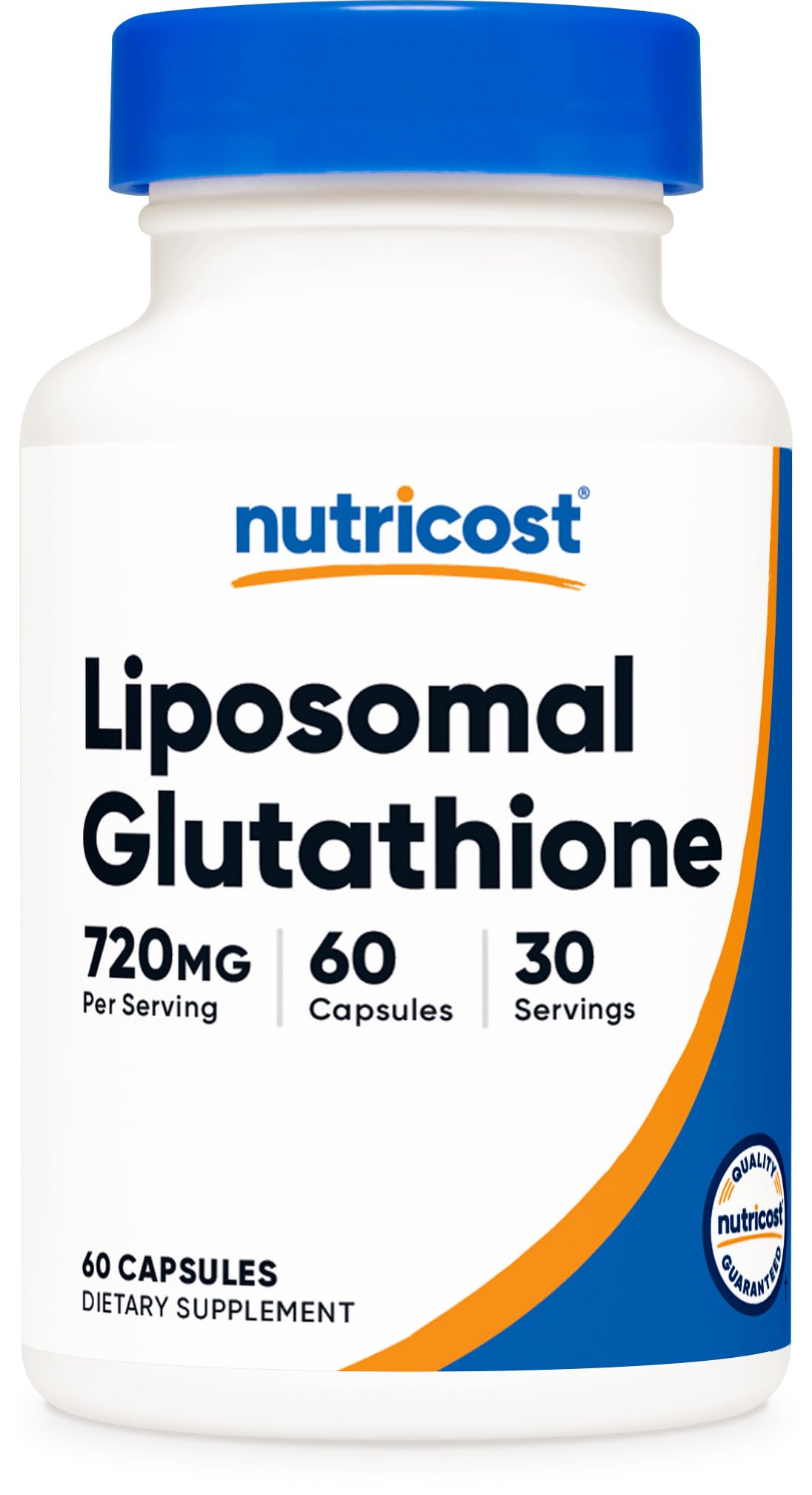 Nutricost L-Glutamine 60 capsules front view