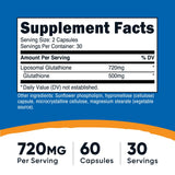 Nutricost L-Glutamine bottle with label